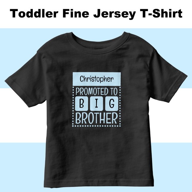 Personalise name big brother blue toddler T-Shirt (Creator Uploaded)