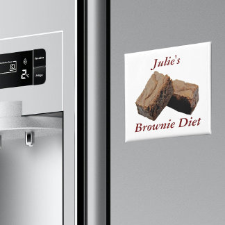 Personalise Name Chocolate Brownie Diet Magnet