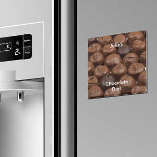 Personalise Name Chocolate Diet Magnet