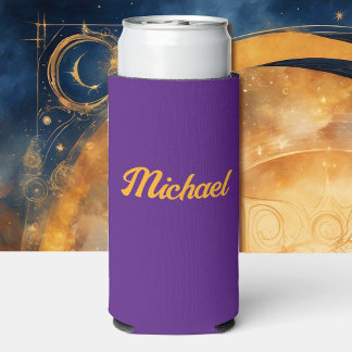 Personalise Name for a Useful Custom Gift Tall Sel Seltzer Can Cooler