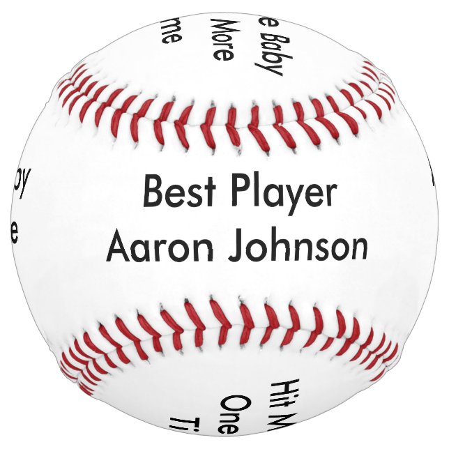 Personalise Name Hit Me Baby One More Time Softball (Front)