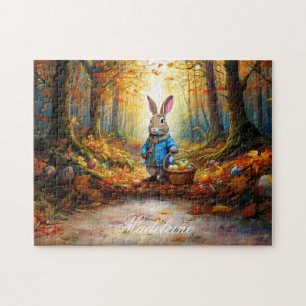 Personalise Name Peter Easter Eggs Basket Jigsaw Puzzle