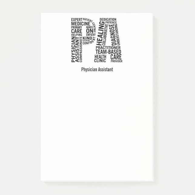 Personalise Name Physician Assistant PA Post-it Notes (Front)