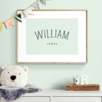 Personalise Name Playroom Decor Gender Neutral Boy