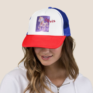 Personalise Name & Unicorn picture Trucker Hat