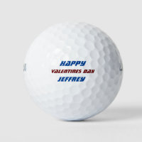 Personalise Name Valentine's Day Blue and Burgundy