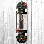 Personalise Names and Large Photo Hand Crafted Skateboard<br><div class="desc">Personalise Names and Large Photo Hand Crafted Skateboard</div>