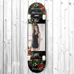 Personalise Names and Large Photo Hand Crafted Skateboard