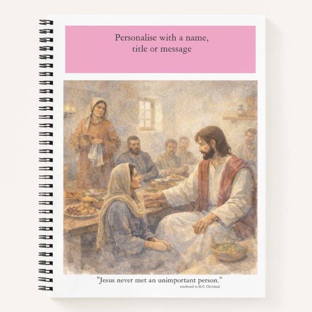 Personalise: No unimportant person Notebook (Front)