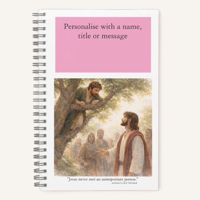 Personalise: No unimportant person Notebook (Front)