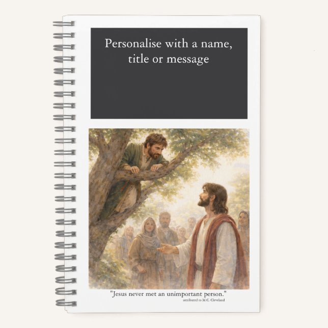 Personalise: No unimportant person Notebook (Front)