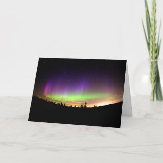 Personalise Northern-Lights Aurora Borealis Sky Card