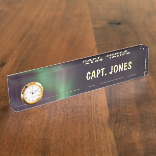 Personalise Northern-Lights Aurora Borealis Sky Nameplate