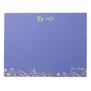 Personalise Notepad Wildflowers Notepad