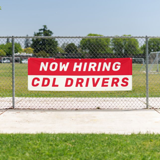 Personalise Now Hiring CDL Drivers Any Job Large Banner (Insitu)