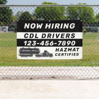 Personalise Now Hiring Hazmat CDL Drivers Banner