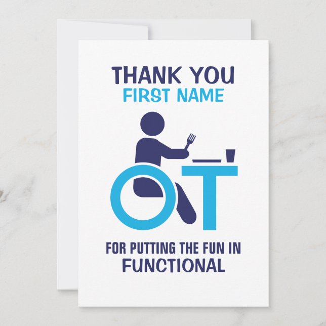 Personalise Occupational Therapist Thank You (Front)