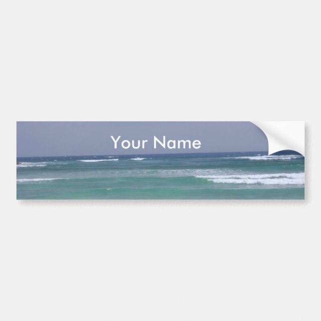 Personalise Ocean Bumper Sticker (Front)