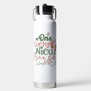 Personalise One Lucky Nicu Nurse Water Bottle