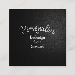 Personalise or Create from Scratch - Square Business Card