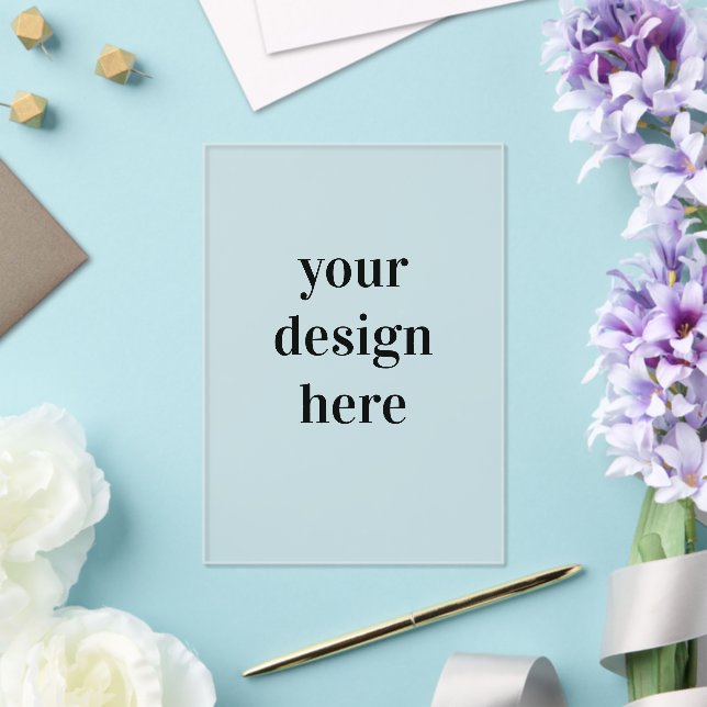 Personalise or Customise  Acrylic Invitations (Insitu (Wedding))
