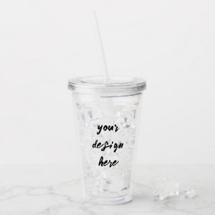 Personalise or Customise Acrylic Tumbler