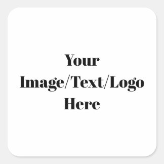 Personalise or Customise Blank Templates Square Sticker