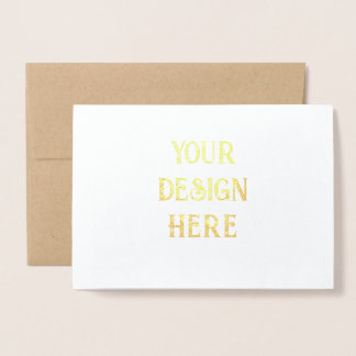 Personalise or Customise Foil Card