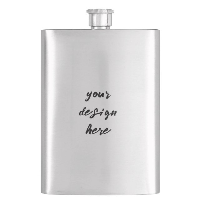 Personalise or Customise  Hip Flask (Front)