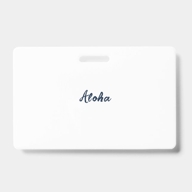 Personalise or Customise ID Badge (Front)