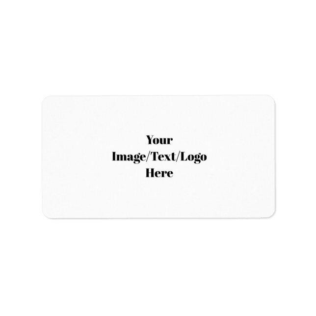 Personalise or Customise Label (Front)