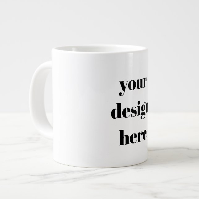 Personalise or Customise  Large Coffee Mug (Front Left)