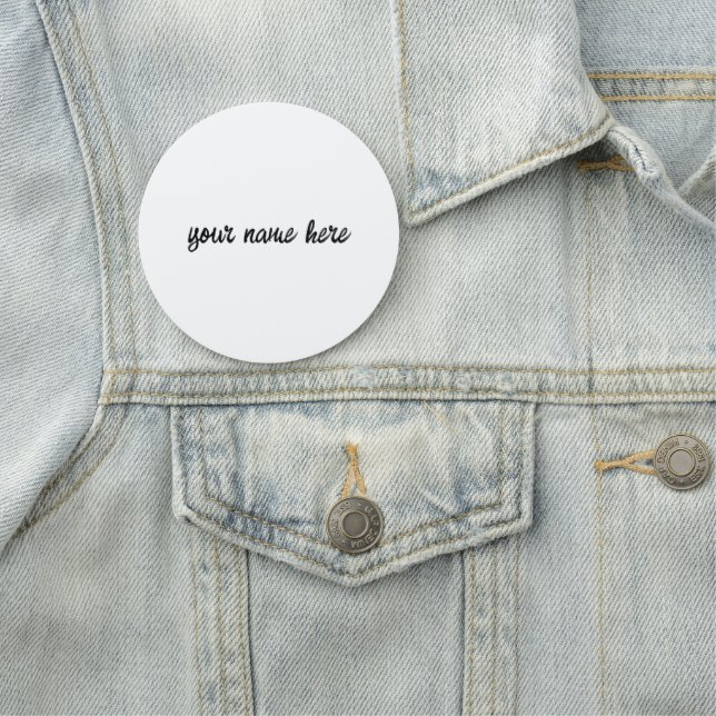 Personalise or Customise  Name Tag (In Situ)