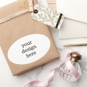 Personalise or Customise Oval Sticker