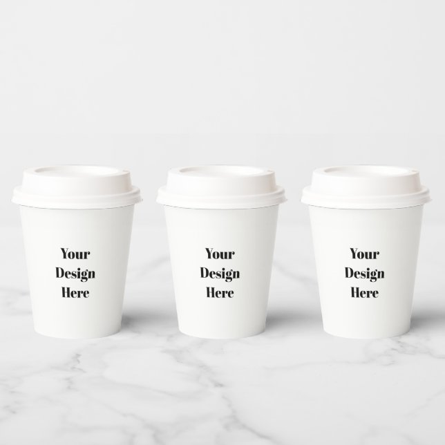 Personalise or Customise  Paper Cups (Multi)