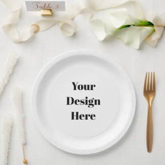 Personalise or Customise  Paper Plate