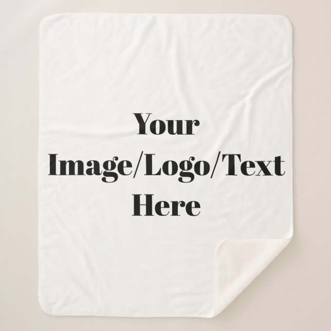 Personalise or Customise Sherpa Blanket (Front)