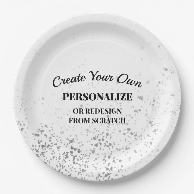 Personalise or Redesign - Create Your Own Paper Plate (Front)