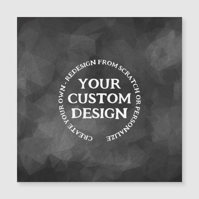 Personalise or Redesign from Scratch - Magnet Card (Front)