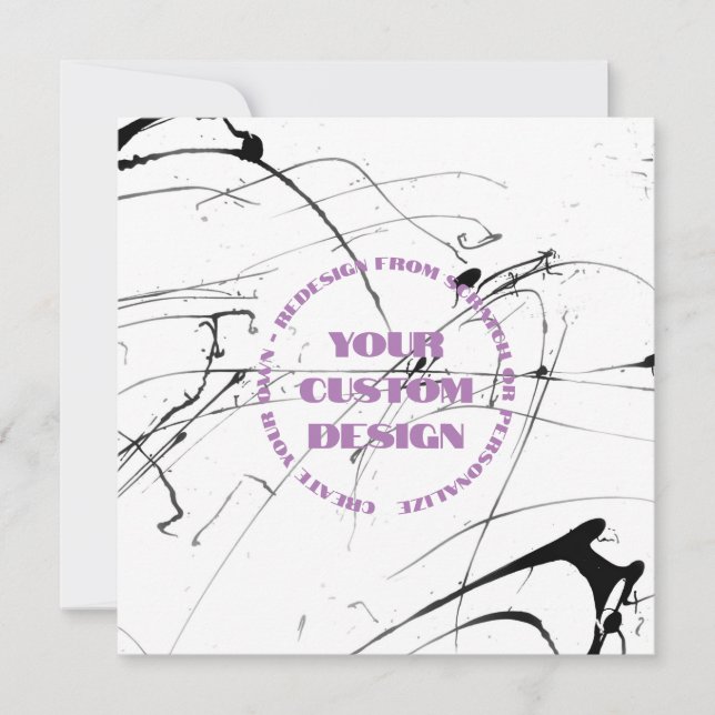Personalise or Totally Redesign from Scratch: Card (Front)