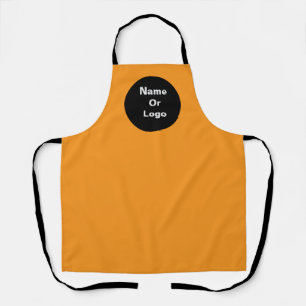 Personalise Orange Logo Apron