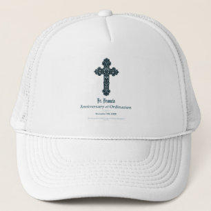 Personalise, Ordination Anniversary Priest, Cross Trucker Hat