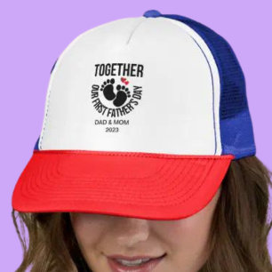 Personalise Our First Father's Day together Trucker Hat