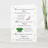 Personalise our Funny Fairy Tale Engagement Card