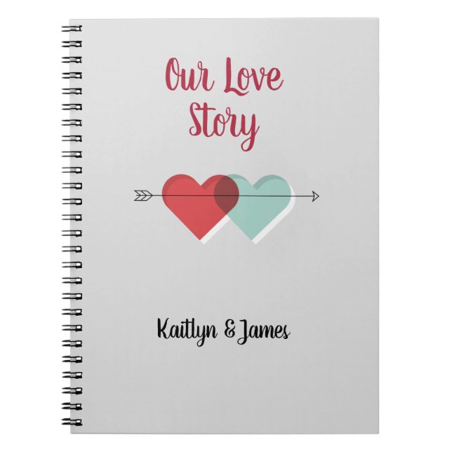 Personalise Our Love Story Notebook (Front)