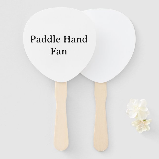 personalise Paddle Paddle Hand Fan (Front and Back)