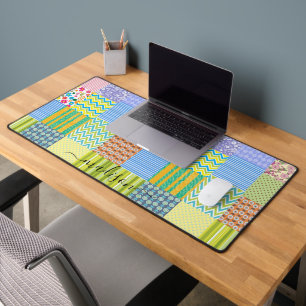 Personalise Patchwork Desk Mat