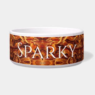 Personalise Pet Food Bowl - Bacon