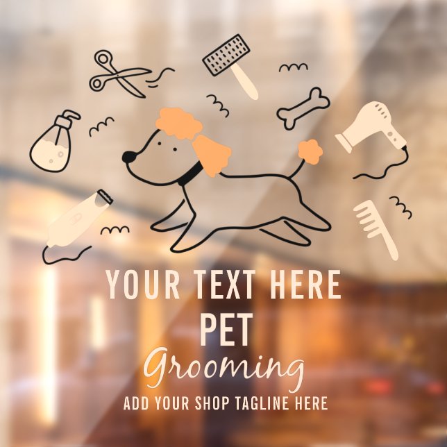 Personalise Pet Grooming Tools Business Front  (Sheet 2)