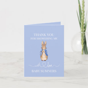 Personalise Peter Photo Baby Shower Thank you Note Card